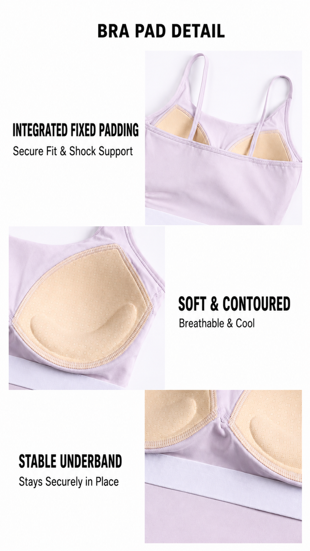 Ruched Waist Tank Bra