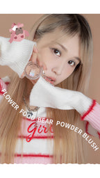 FLORTTE Flower Food Bear Powder Blush