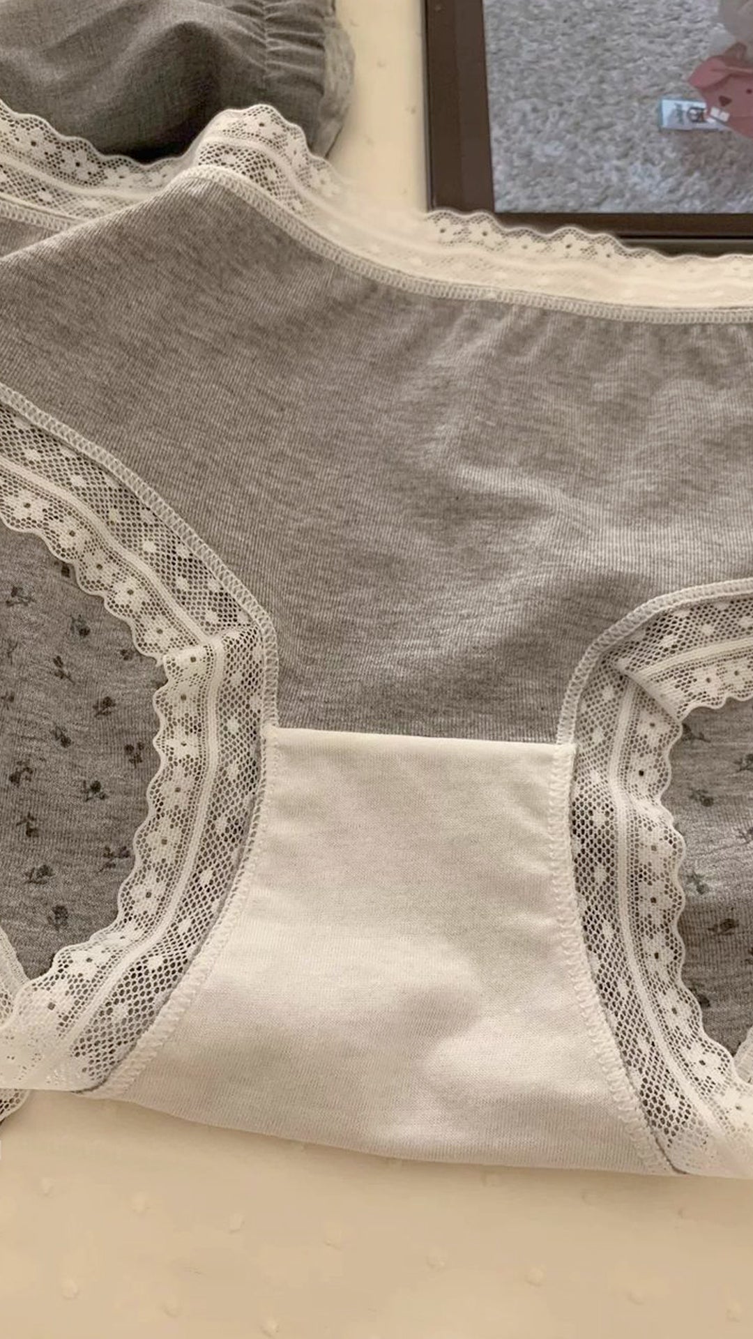 Floral Ribbon Lace Whisper Panties (Buy 1 Get 1 Free)