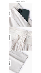 SunCool Wide-Leg Drawstring Pants