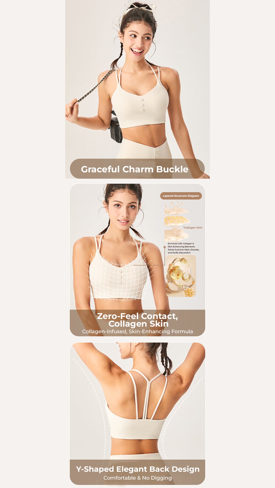 CollaSkin Y-Back Sports Bra