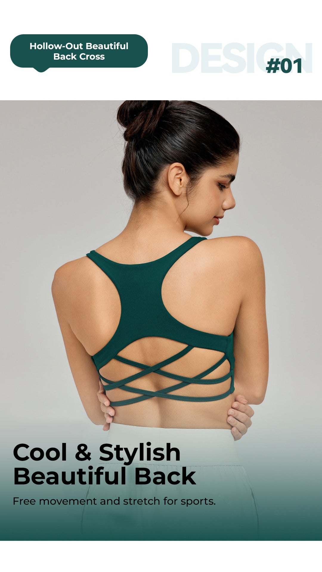 LushFit Cross Back Sports Bra