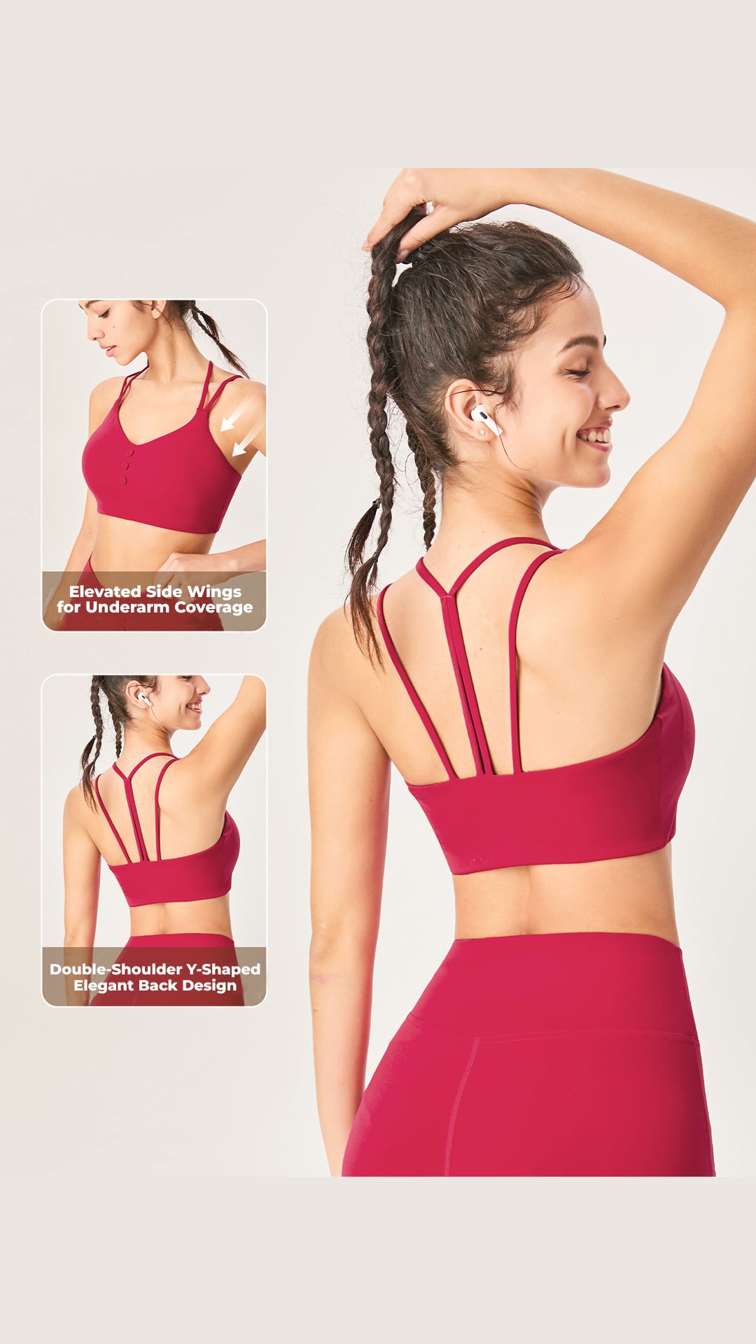 CollaSkin Y-Back Sports Bra