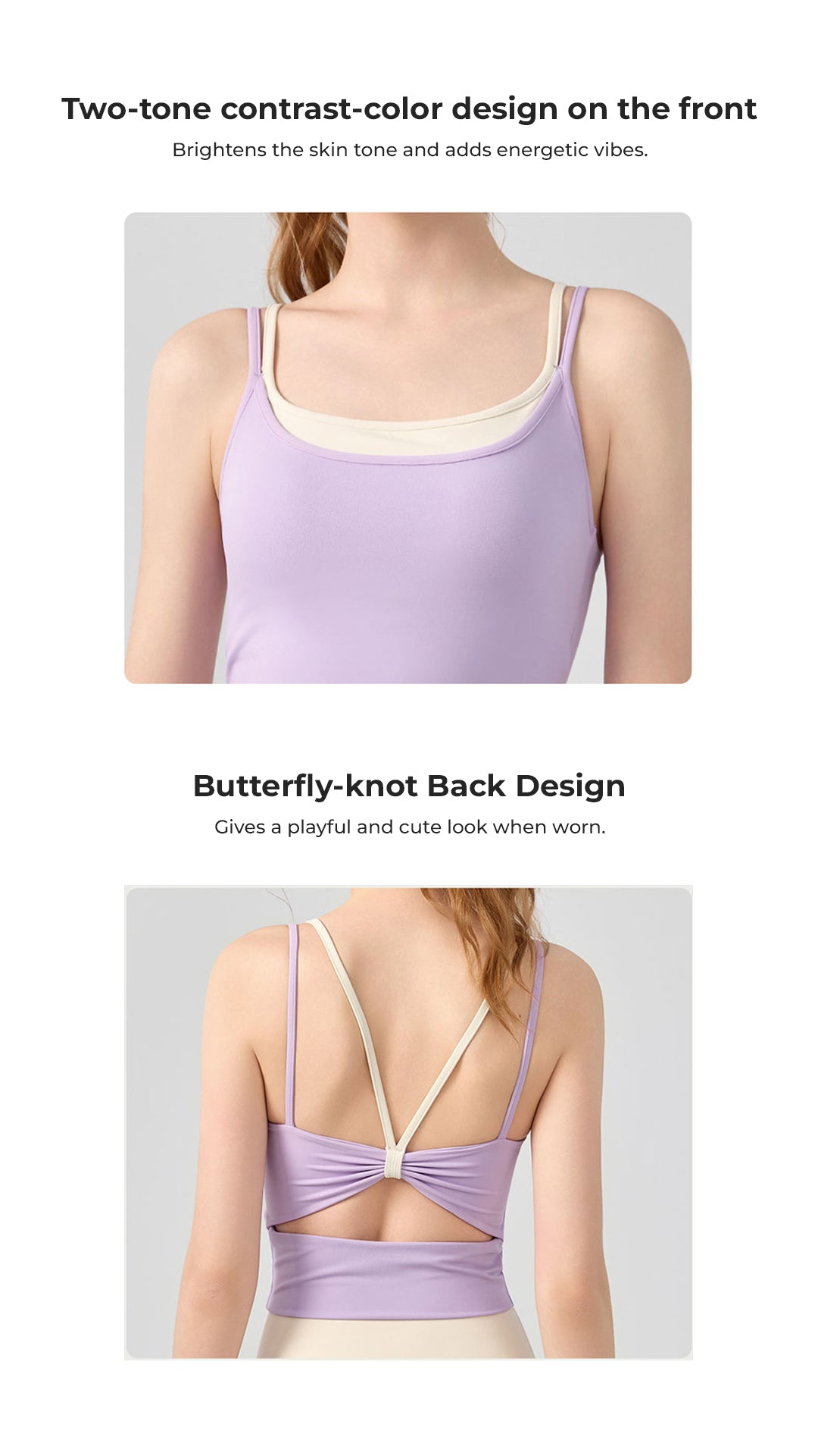 TwistBack Dual-Strap Sports Bra