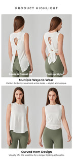 [FINAL SALE] ArcGlow Back-Slit Tank Top