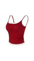 Soft Breeze Button Ribbed Tank Bra