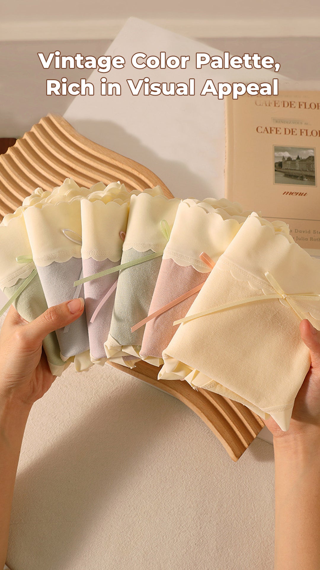 Sweet Serenity Ribbon High Waist Panties (Buy 3 Get 3 Free)