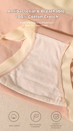 Sweet Serenity Ribbon Medium High Waist Panties (6 for RM39.90)