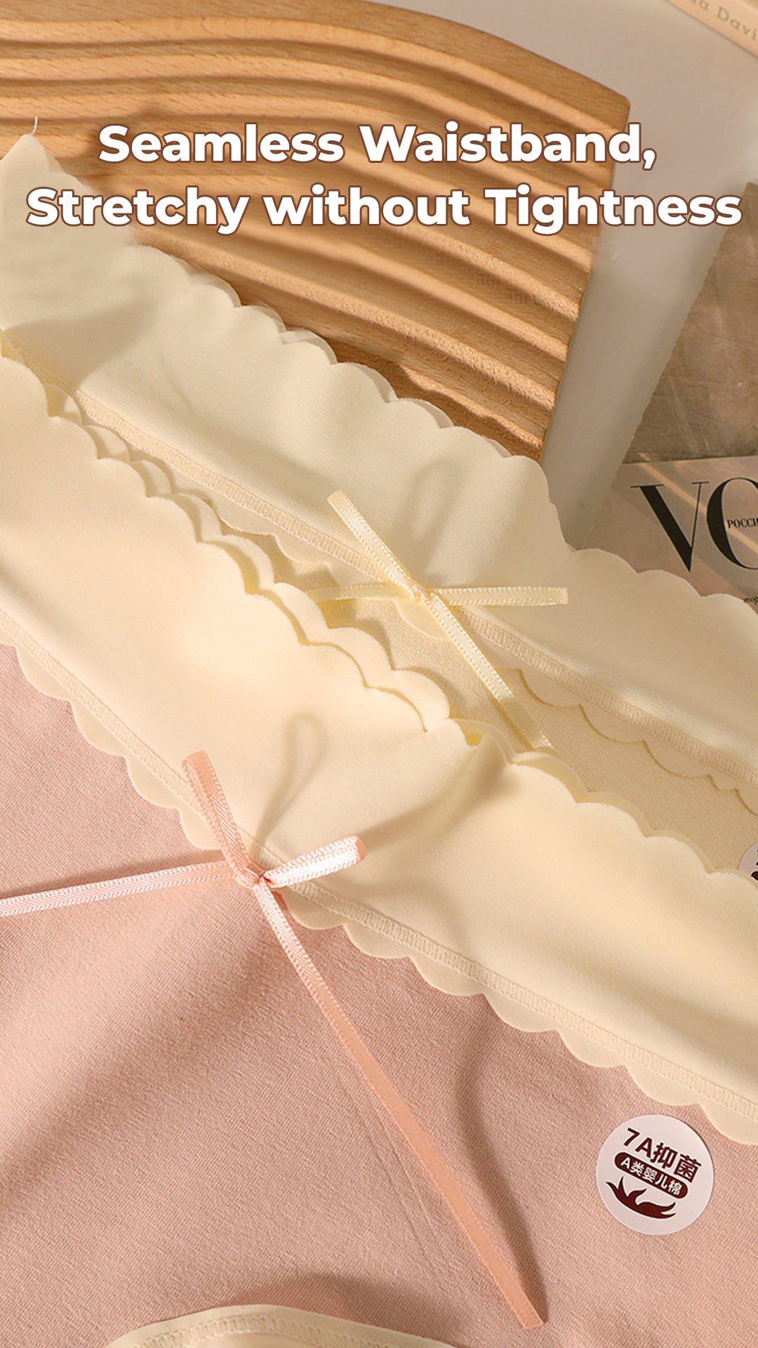 Sweet Serenity Ribbon High Waist Panties (Buy 3 Get 3 Free)