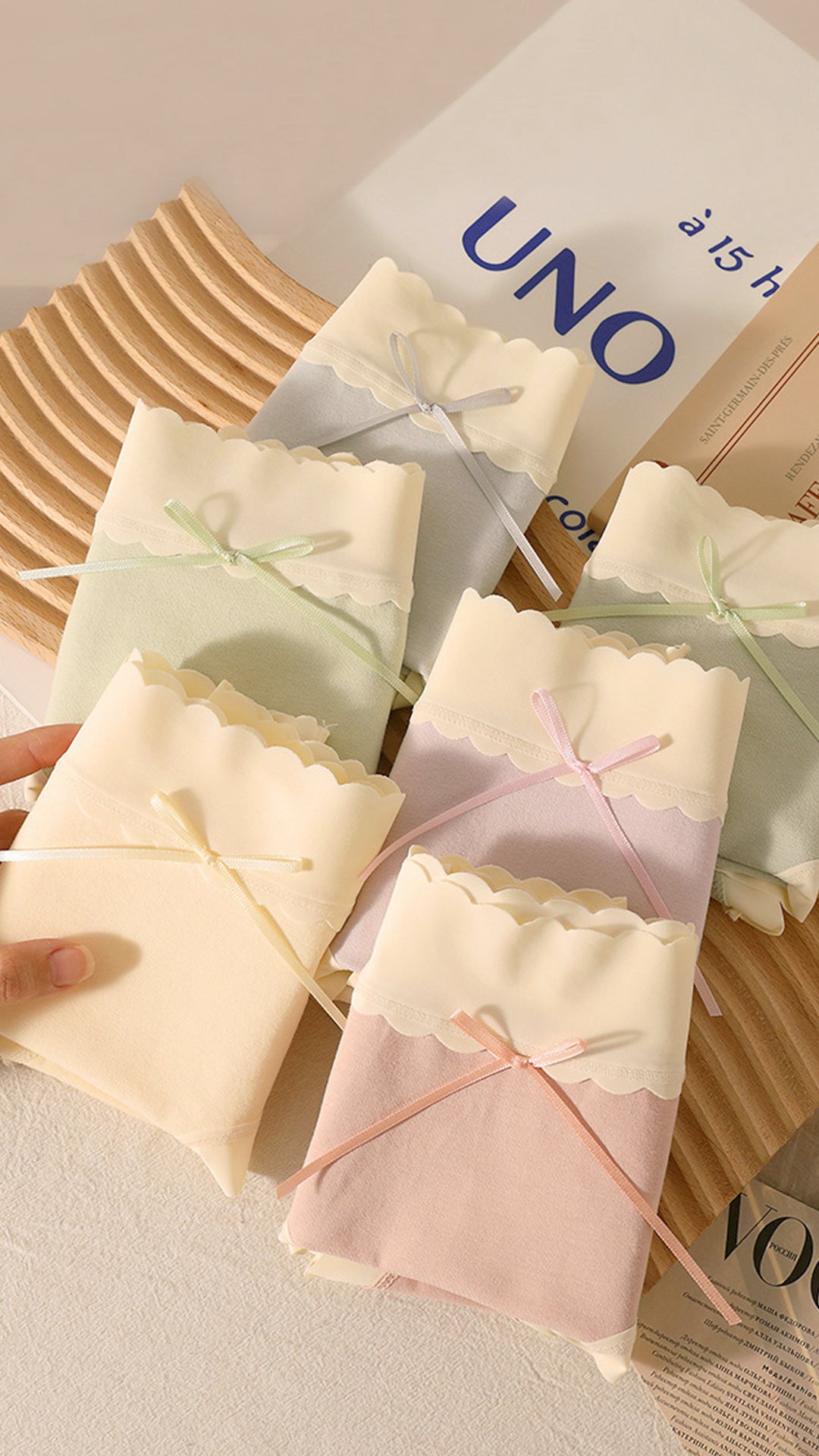 Sweet Serenity Ribbon High Waist Panties (Buy 3 Get 3 Free)
