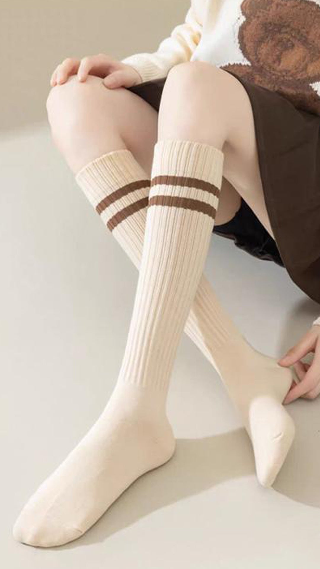 YouthStripe Long Socks (4 Pairs Set)