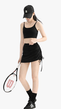 Side Drawstring Tennis Skirt