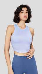 Light Ribbed Curved Comfort Sports Bra