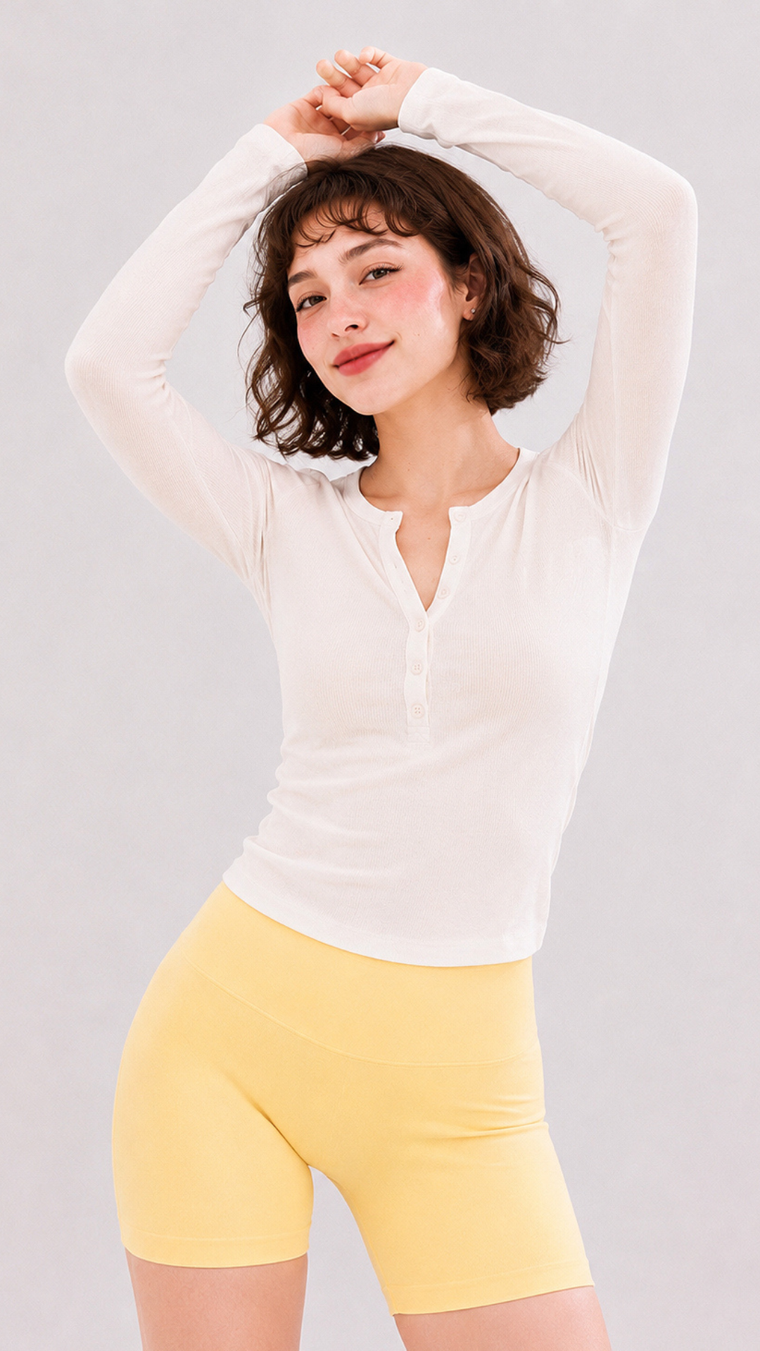 Soft Button Long-Sleeve Top