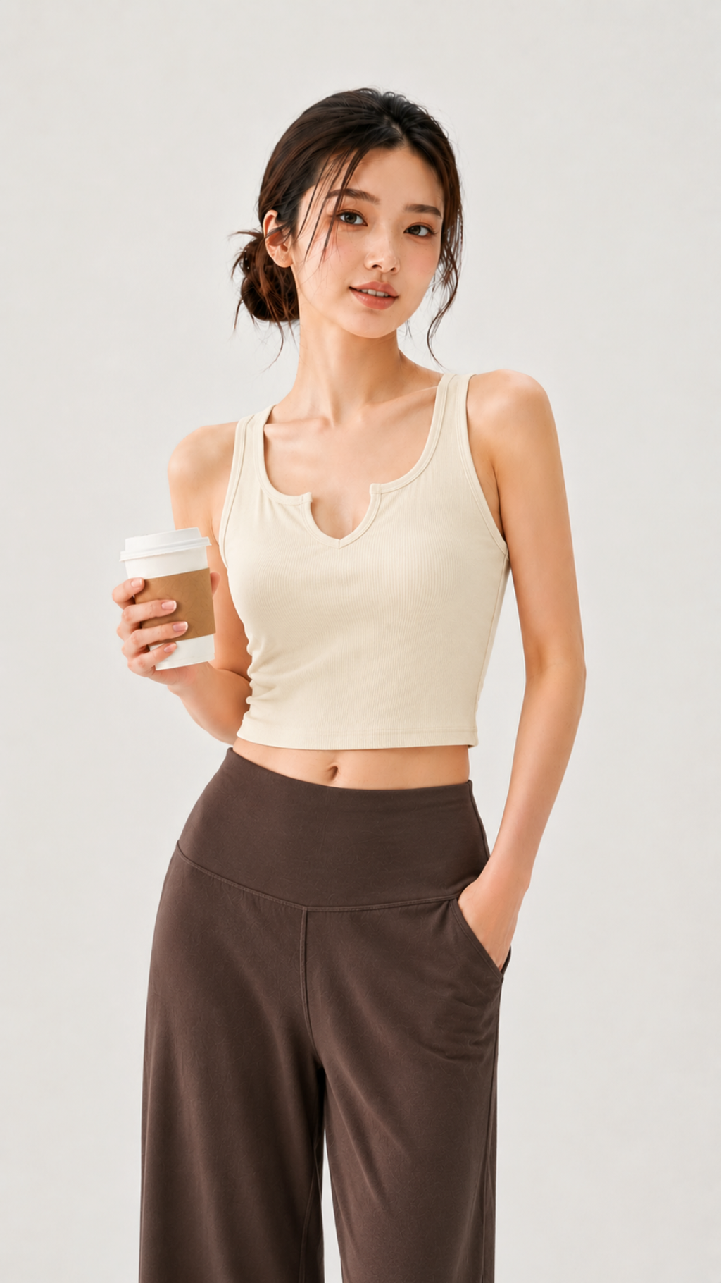 Light Ribbed Empower Sports Bra