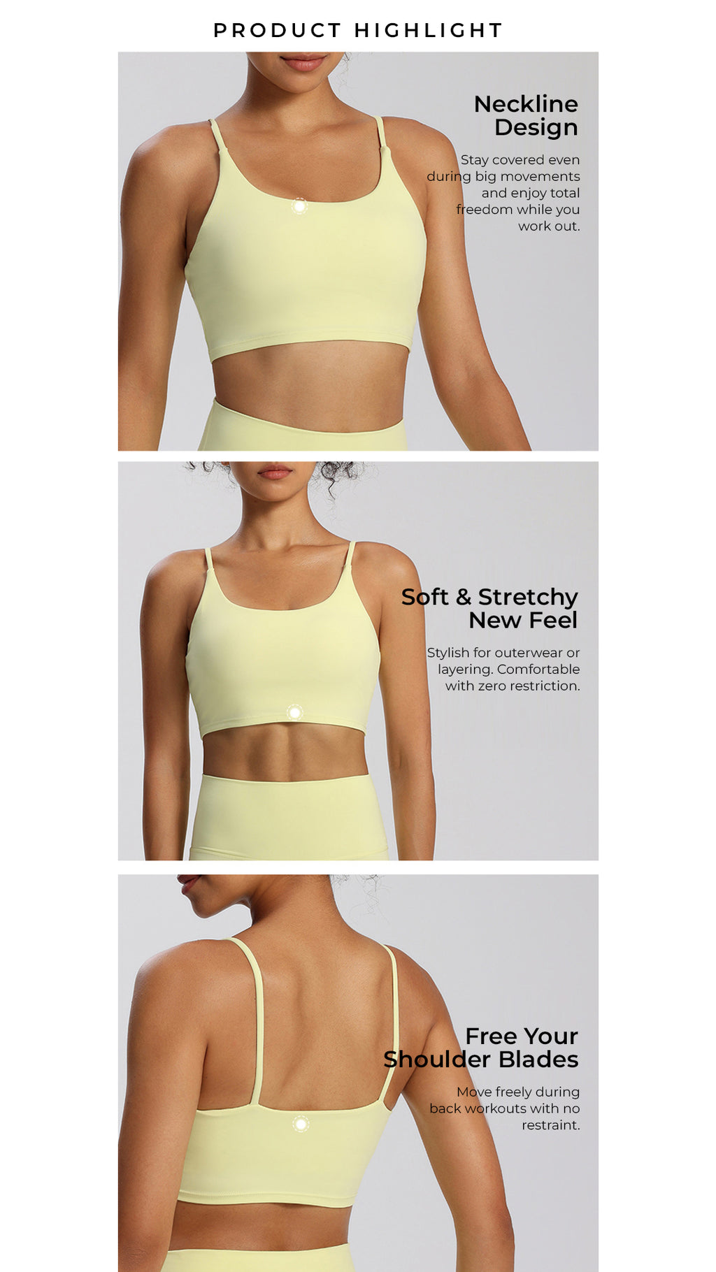 UltraSoft Motion Cropped Tank Bra