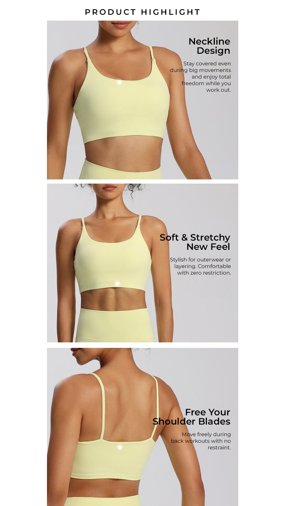 UltraSoft Motion Cropped Tank Bra