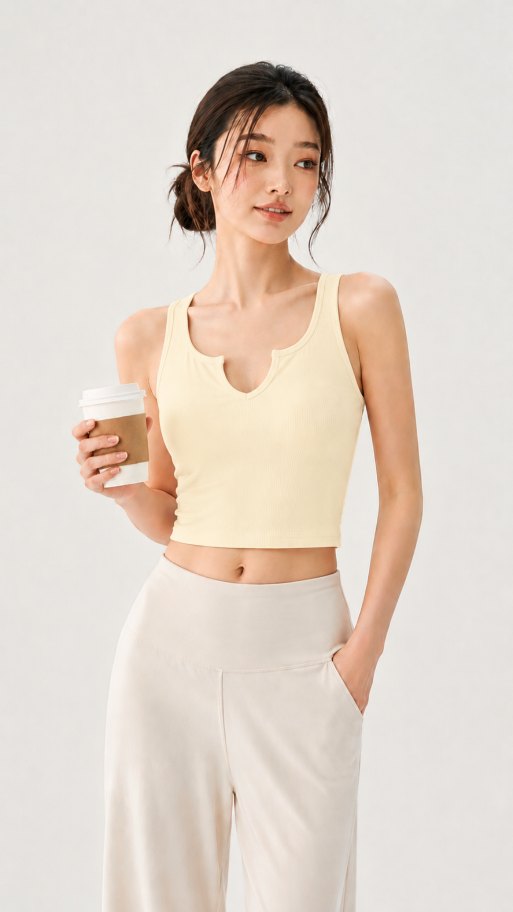 Light Ribbed Empower Sports Bra